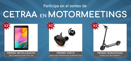 CETRAA abre su sorteo en Motormeetings a todos sus talleres