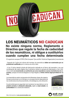 'Los neumáticos no caducan'