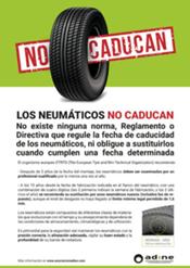 ADINE lanza la campaña 'Los neumáticos no caducan'