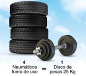 ¿Sabías que… se pueden fabricar discos de pesas olímpicos con caucho reciclado de Neumáticos Usados?