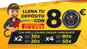 Confortauto regala cheques Solred de hasta 80 euros en carburante por la compra de neumáticos Pirelli