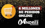 Grupo Andrés alcanza los 6 millones de pedidos online y lo celebra con sus clientes