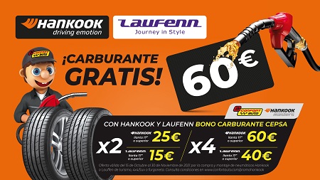 Nueva campaña de Confortauto, Hankook, Laufenn y Cepsa