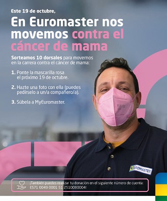 En Euromaster se ponen la mascarilla rosa