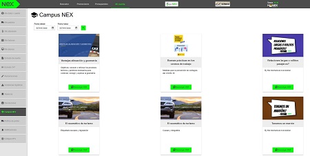 Presentación online de la nueva web de NEX