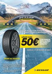 Dunlop premia la compra de sus neumáticos con cheques regalo 