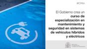 El BOE publica el curso de especialización en mantenimiento y seguridad en sistemas de vehículos híbridos y eléctricos