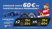 Confortauto y Vredestein obsequiarán con tarjetas regalo de hasta 60 euros para canjear en MediaMarkt 