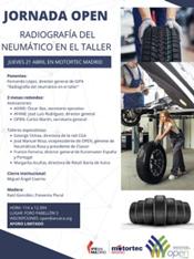 OPEN cierra la agenda de la jornada 'Radiografía del neumático en el taller' enmarcada en MOTORTEC Madrid