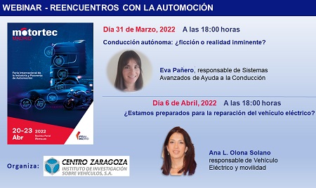 Cartel de los webinars de Centro Zaragoza