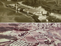 Vistas aereas de la fábrica de Pirelli en 1926 y 1982