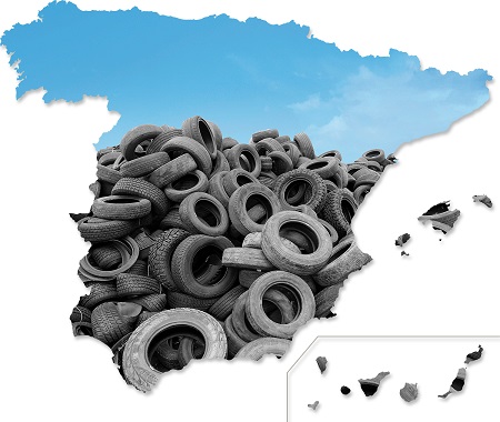 España ha reciclado 255.583 toneladas de neumáticos