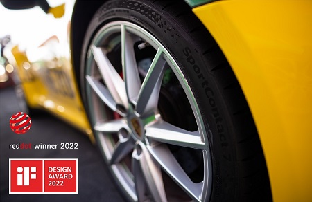 El SportContact 7 se hace con el premio de diseño Red Dot y el iF Product Design Award