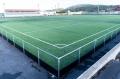 Campo de fútbol con medidas para evitar liberar microplásticos