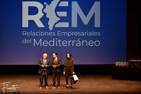 Joaquín Pérez Vázquez, recibiendo su Premio REM