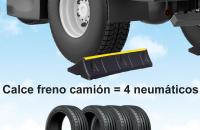 ¿Sabías que se fabrican calces de seguridad para camiones con neumáticos usados?