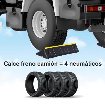 Un calce freno camión es igual a 4 neumáticos 