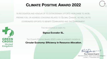 SIGNUS, distinguido con el 'Premio de Clima Positivo 2022'