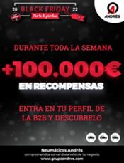 El Black Friday de Neumáticos Andrés llega con promociones y recompensas increíbles