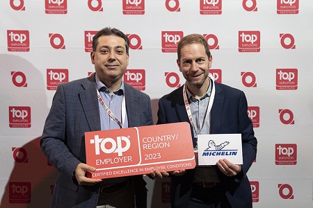 Michelin España recoge el certificado 'Top Employer' 2023