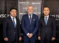 Yoon Jang-hyeok, Marcello Lotti y Lee Kang-seung