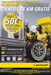 Dunlop regala gasolina a través de su promoción 'Cientos de kilómetros gratis'