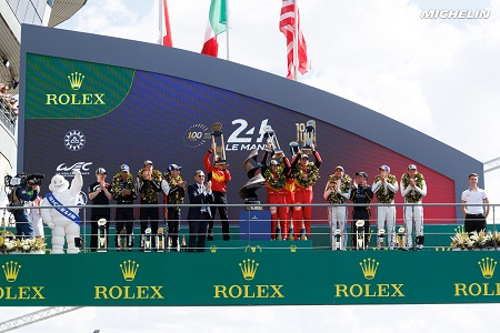 Podium final de la carrera