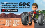Confortauto premia el montaje de neumáticos Yokohama con hasta 60€ de combustible