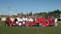 Partido amistoso de fútbol en la Ciudad Deportiva del Valencia