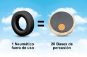 ¿Sabías que el reciclaje de neumáticos usados genera música sostenible?