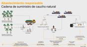 La producción de neumáticos Continental utiliza materiales sostenibles como caucho reciclado, cáscaras de arroz y botellas de plástico