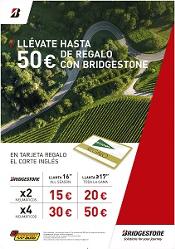 Confortauto y Bridgestone incentivan el mantenimiento de los neumáticos este invierno con tarjetas regalo de hasta 50 euros