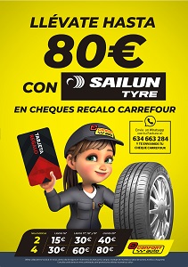Confortauto fomenta la compra de neumáticos SAILUN Tyre